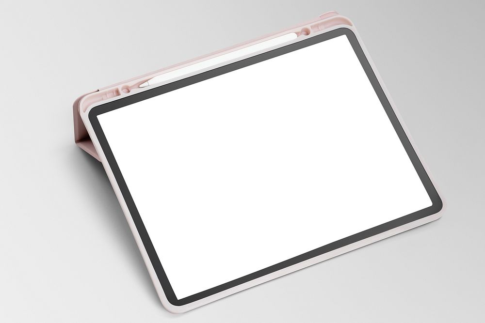 Digital tablet screen mockup smart tech