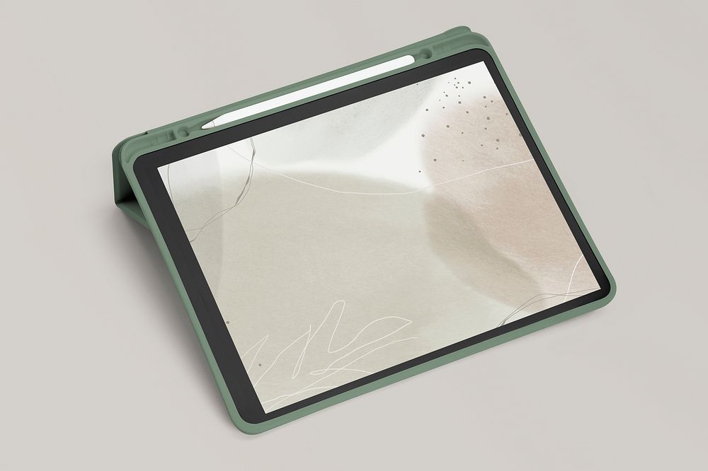 Digital tablet mockup psd for online learning