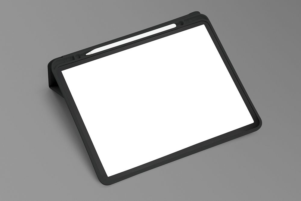 Digital tablet screen psd mockup smart tech