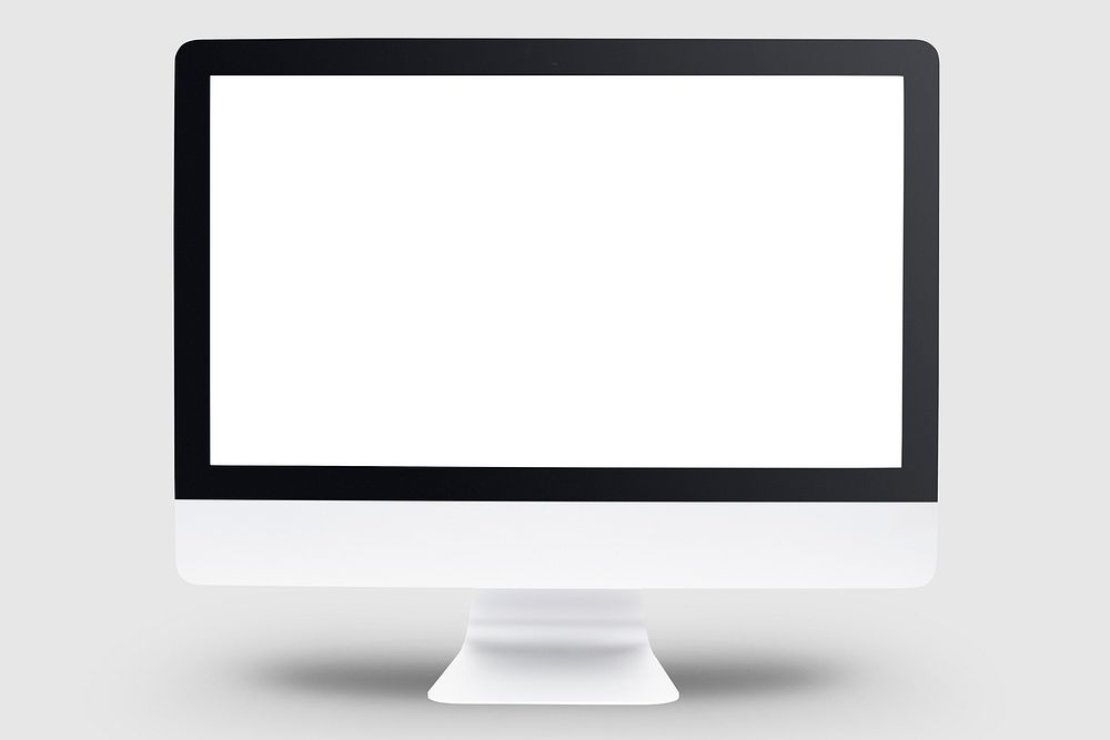 Computer monitor mockup psd digital device