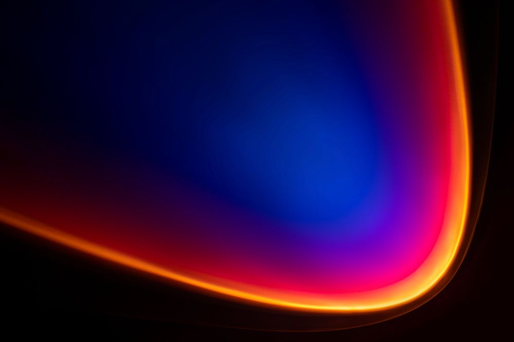 Aesthetic background with gradient sunset projector lamp