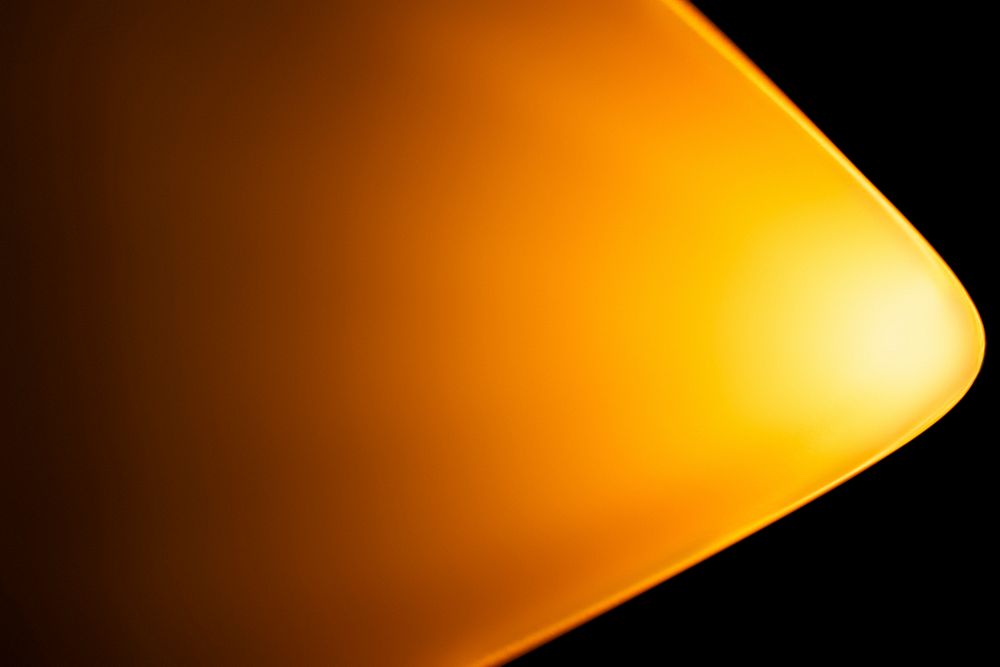 Yellow light background with sunset projector lamp