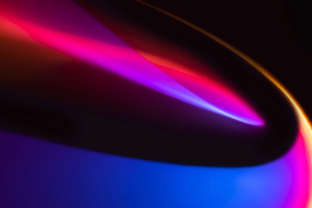 Colorful abstract background with neon led light