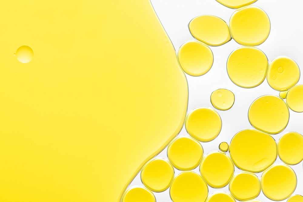 Yellow abstract background  abstract oil bubble texture wallpaper