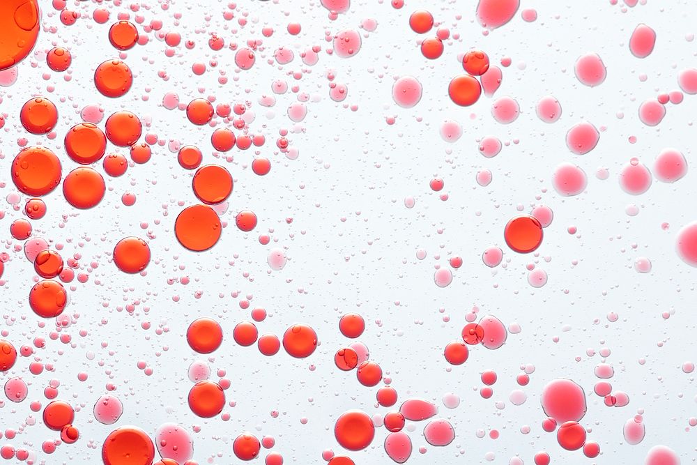 Abstract background red oil bubble in water wallpaper