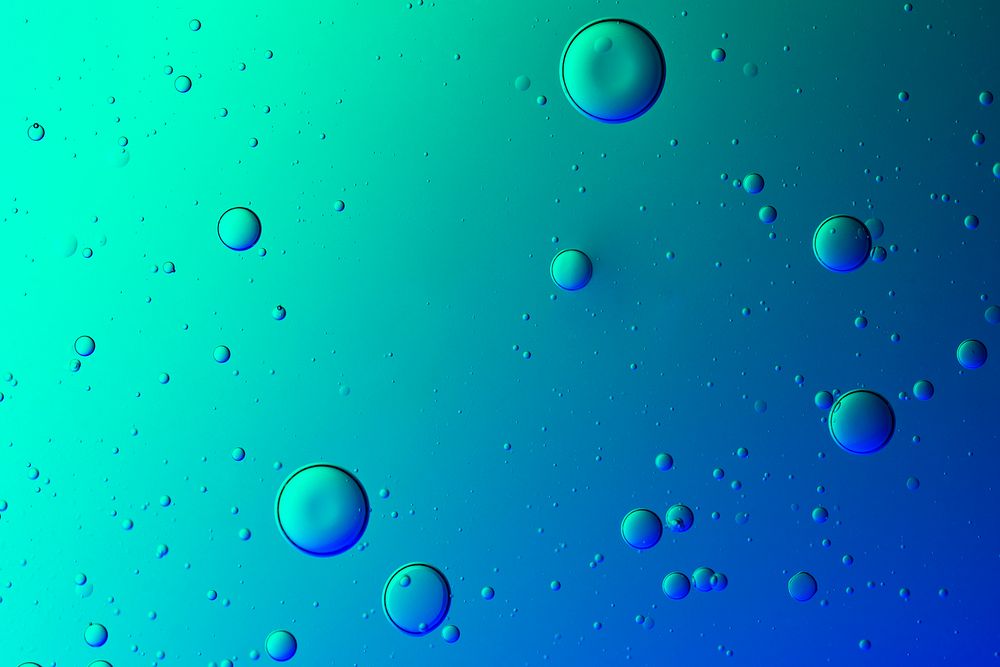 Abstract background gradient oil bubble in water wallpaper