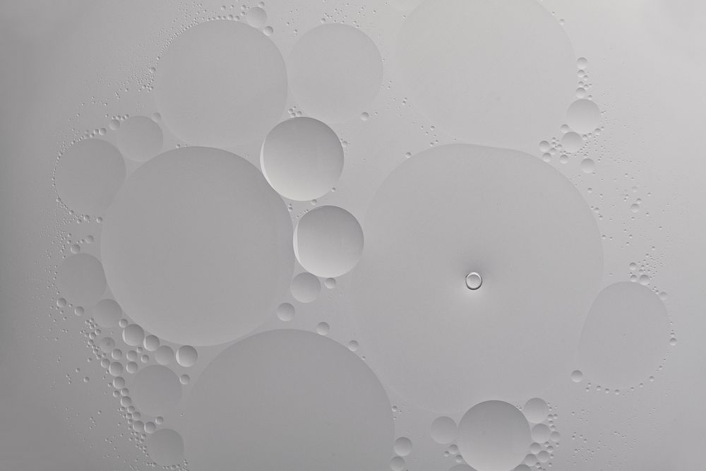 Gray abstract background oil bubble texture wallpaper