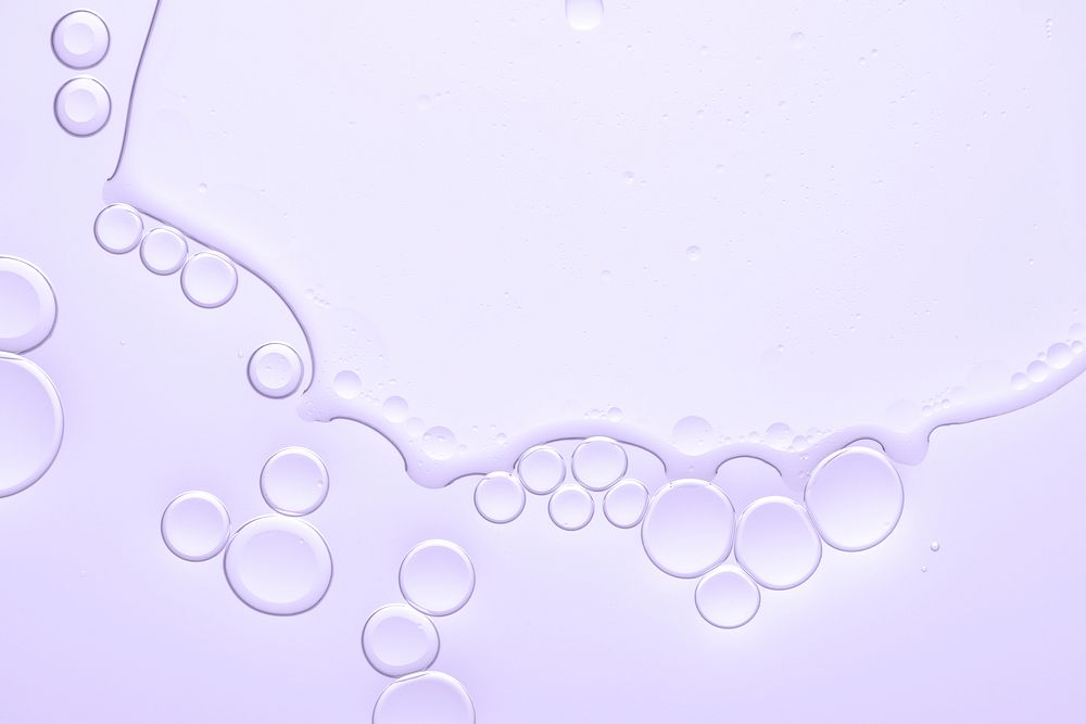 Purple abstract background oil bubble in water wallpaper