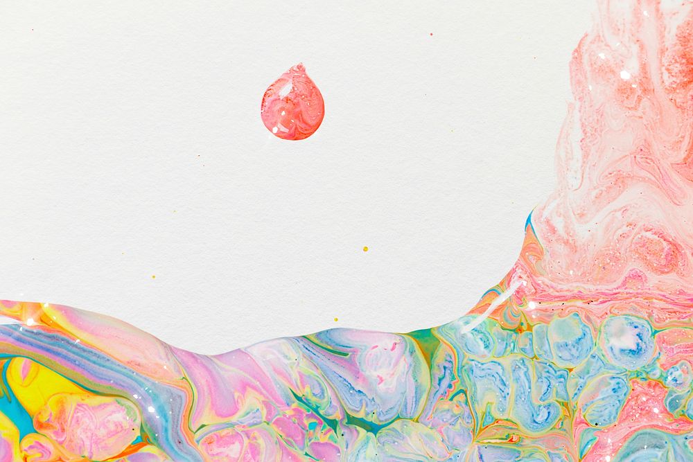 Pink marble swirl background handmade feminine flowing texture experimental art