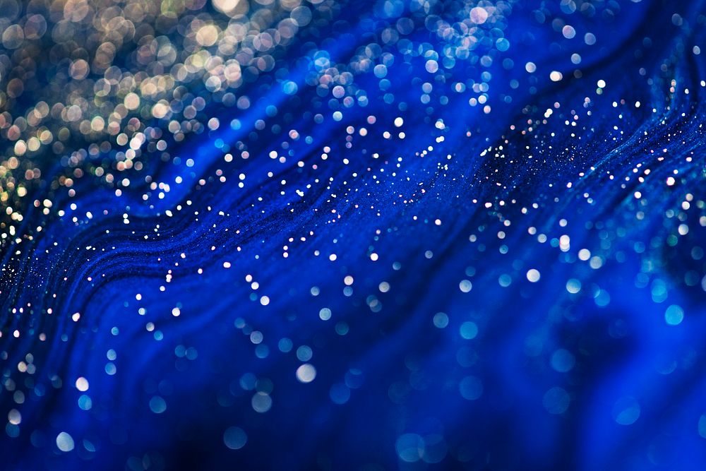 Free: Blue sparkly iPhone wallpaper, aesthetic