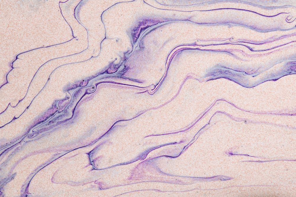 Purple marble swirl background abstract flowing texture experimental art
