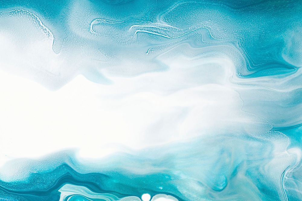 Blue liquid marble background DIY flowing texture experimental art