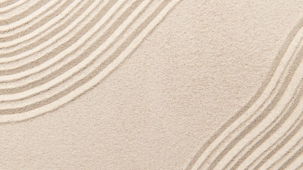 Sand surface texture background zen and peace concept