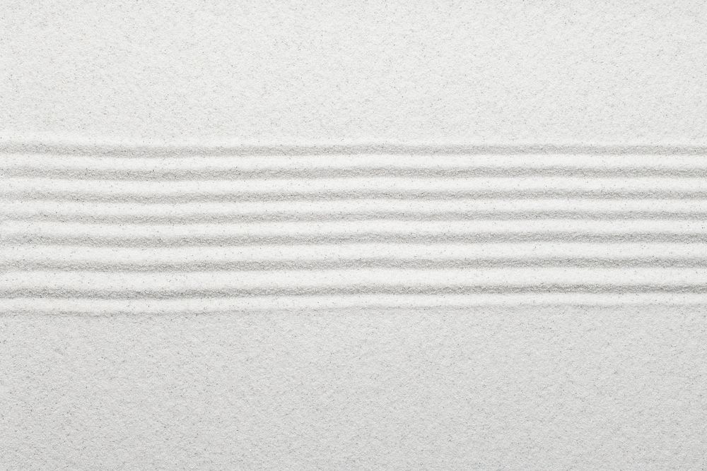 White zen sand background in peace concept