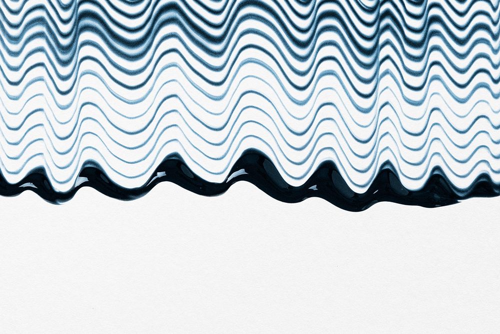 Waved textured background psd in blue and white experimental abstract art