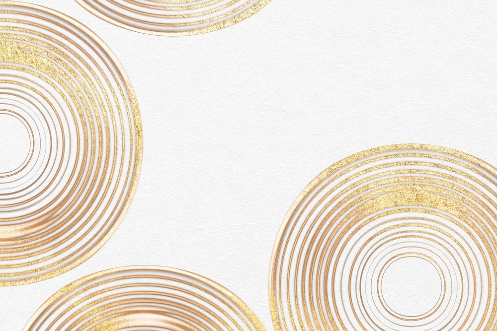 Luxury gold textured background psd in white abstract art