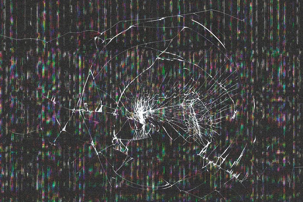 Cracked lcd screen psd broken glass effect