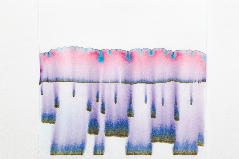 Aesthetic abstract chromatography art element