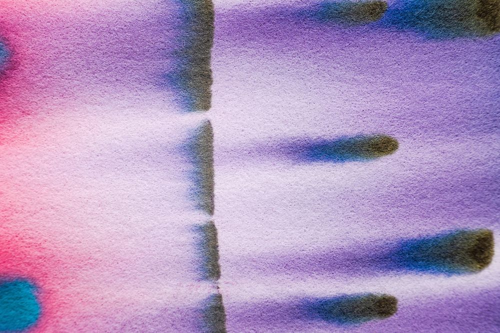 Aesthetic abstract chromatography background in purple tone