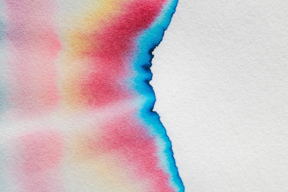 Aesthetic abstract chromatography background in colorful tone