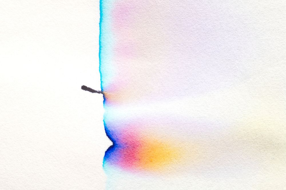 Aesthetic abstract chromatography background in colorful tone