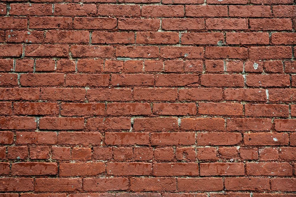 Red brick wall patterned background