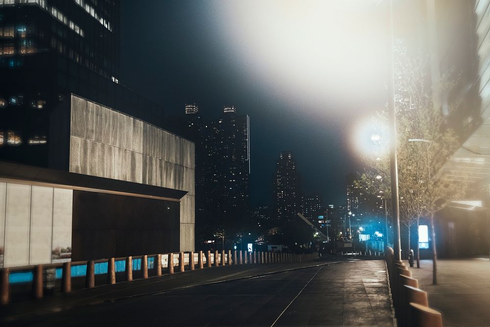 Night view of a metro city