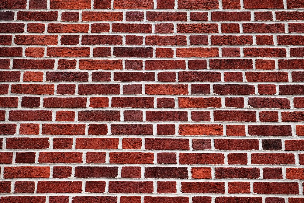 Red brick wall patterned background