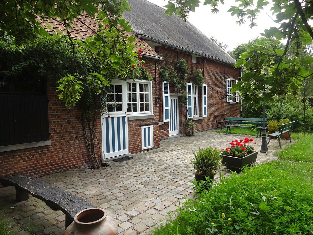 Picturesque Small Garden In Backstreet In Netherlands