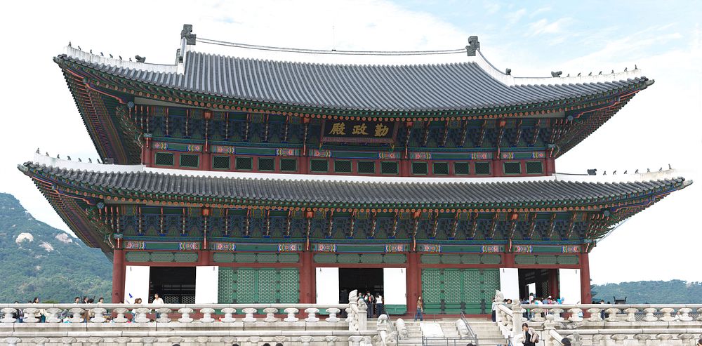 Free Gyeongbokgung Palace Grounds In Seoul, South Korea, public domain travel CC0 image.
