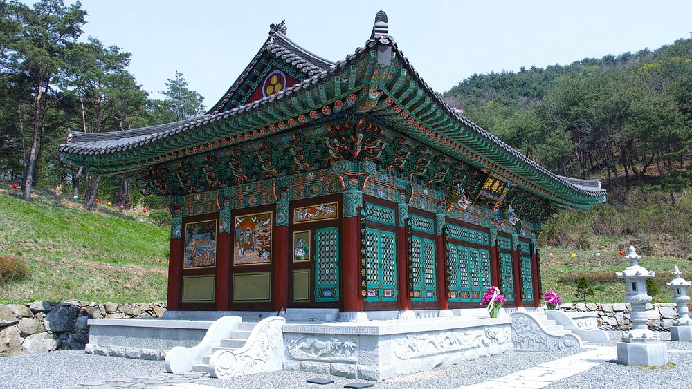 The Building Of Buddhist Temple Korea