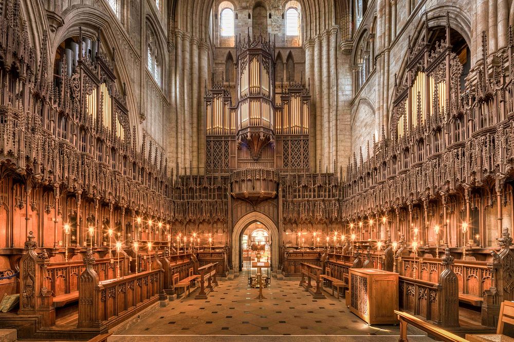 Free Ripon Cathedral Choir, Yorkshire, England image, public domain religion CC0 photo.