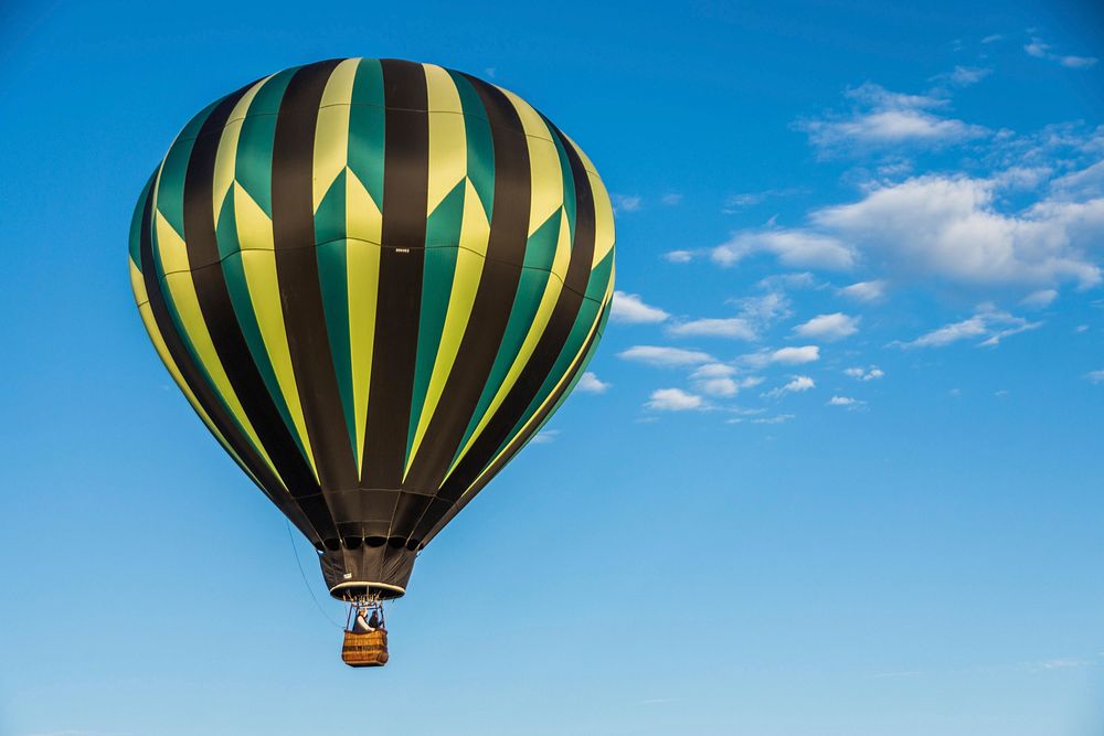 Free colorful hot air balloon image, public domain travel CC0 photo.