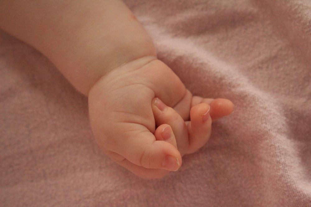 Free baby's hand image, public domain CC0 photo.