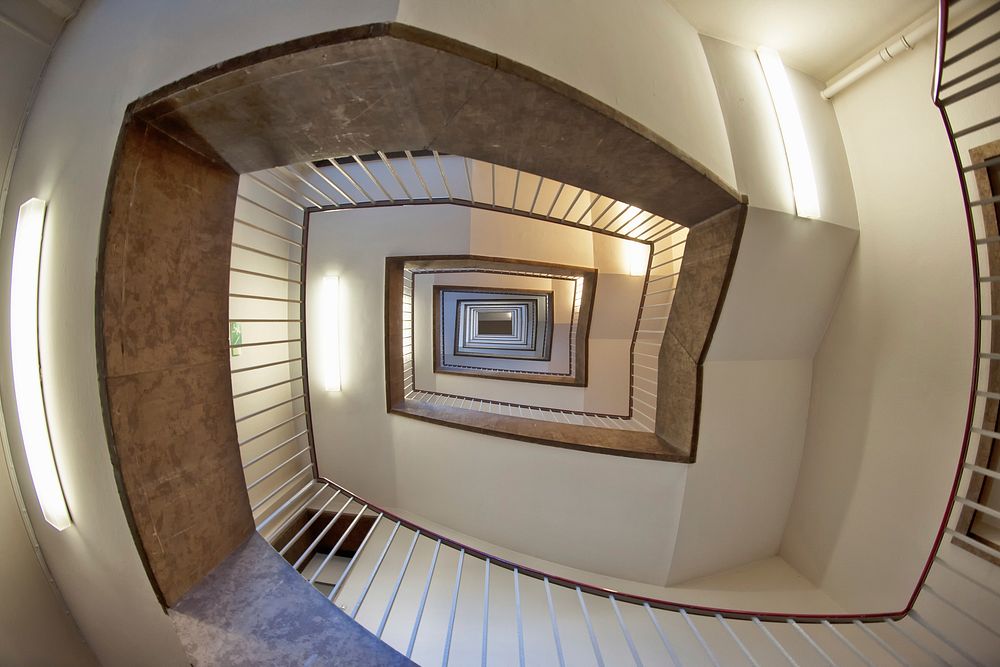 Free luxurious staircase image, public domain interior design CC0 photo.