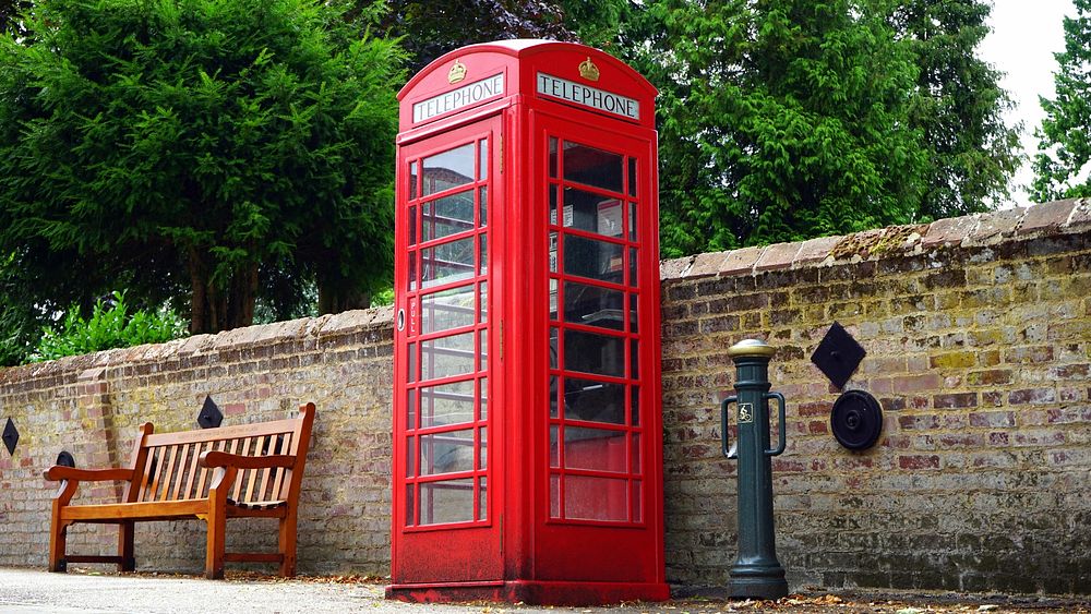 Free red telephone box image, public domain CC0 photo.