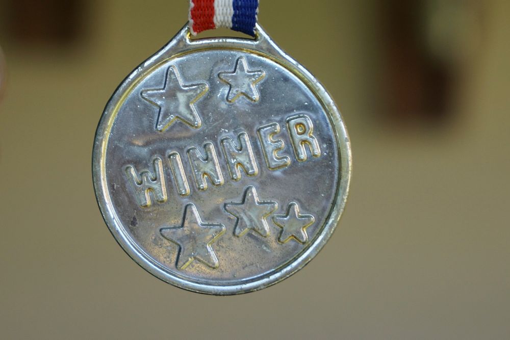 Winner medal, free public domain CC0 image.