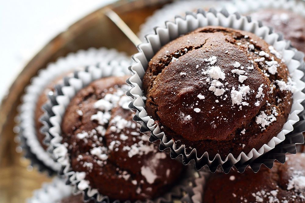 Free chocolate muffins image, public domain CC0 photo.