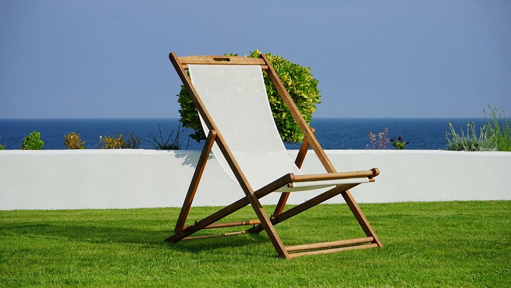 Free deck chair image, public domain tourism CC0 photo.