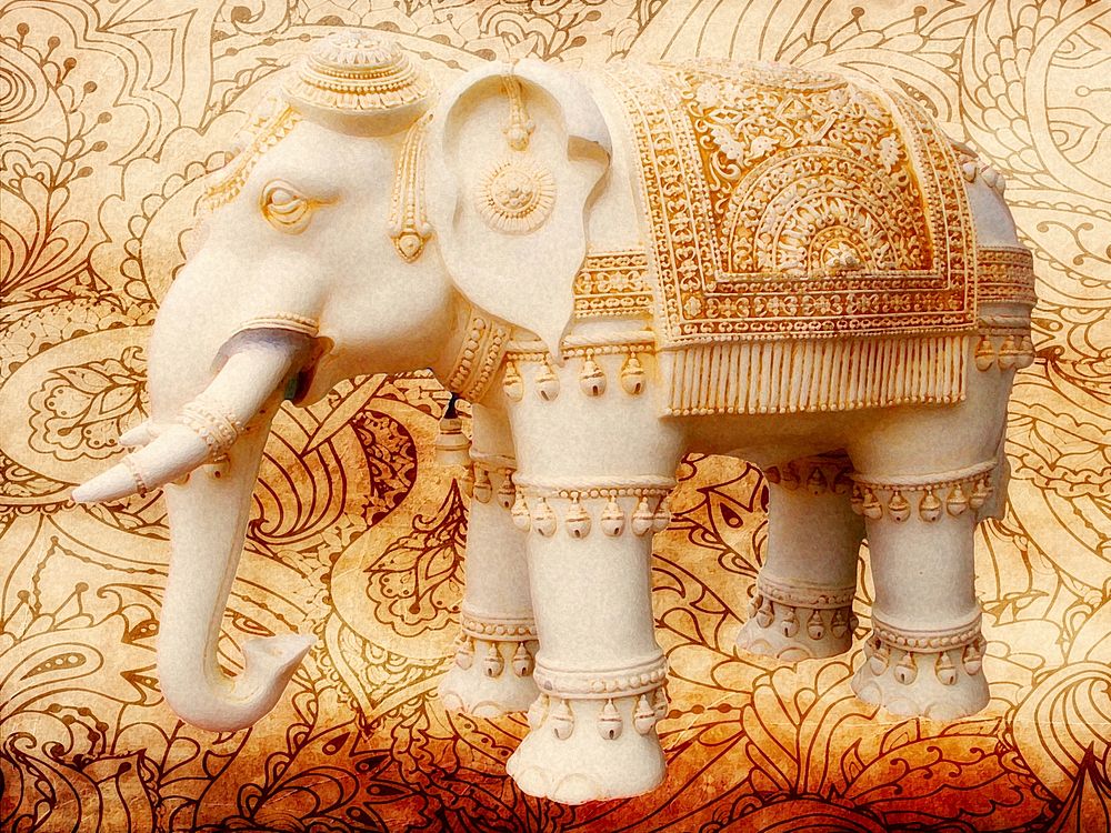 Free Thai traditional elephant background, public domain CC0 photo.