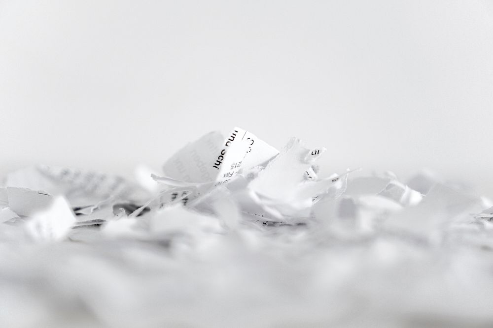 Ripped up receipts, free public domain CC0 image.