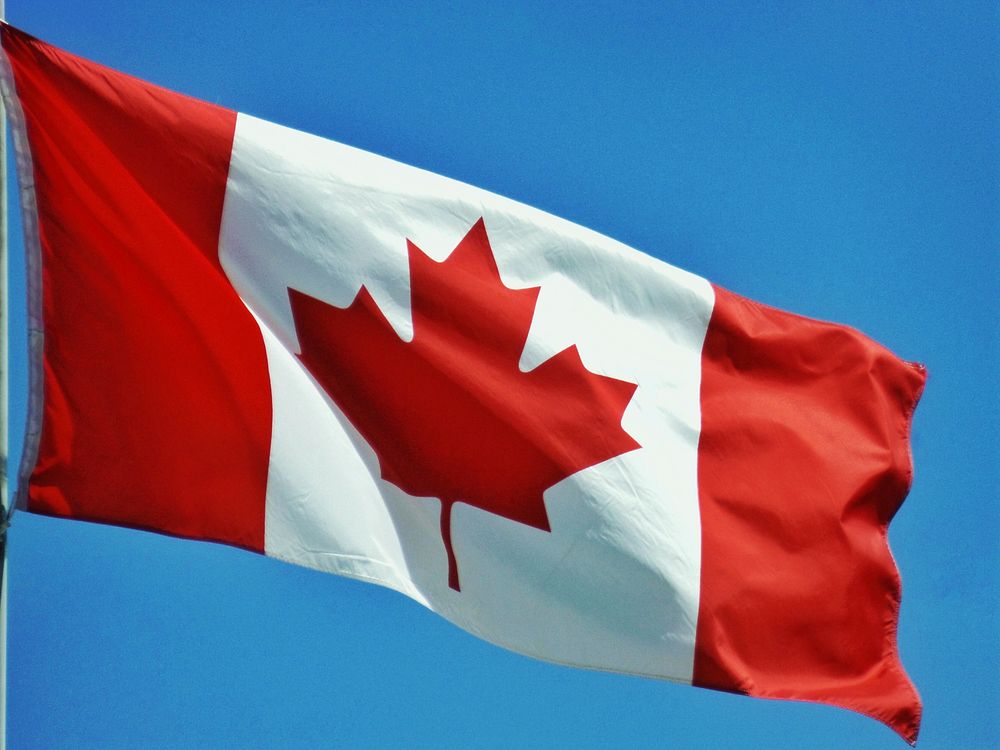 Free Canadian flag image, public domain CC0 photo.