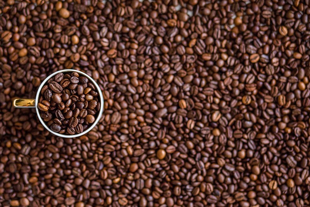 Free coffee beans photo, public domain drink CC0 image.