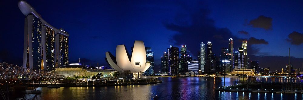 Free Singapore skyline image, public domain metropolitan city CC0 photo.