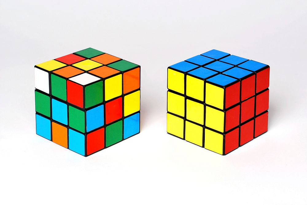 Free rubiks cube image, public domain toy CC0 photo.