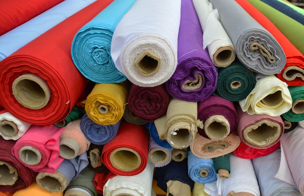 Free colorful textile photo, public domain clothing CC0 image.