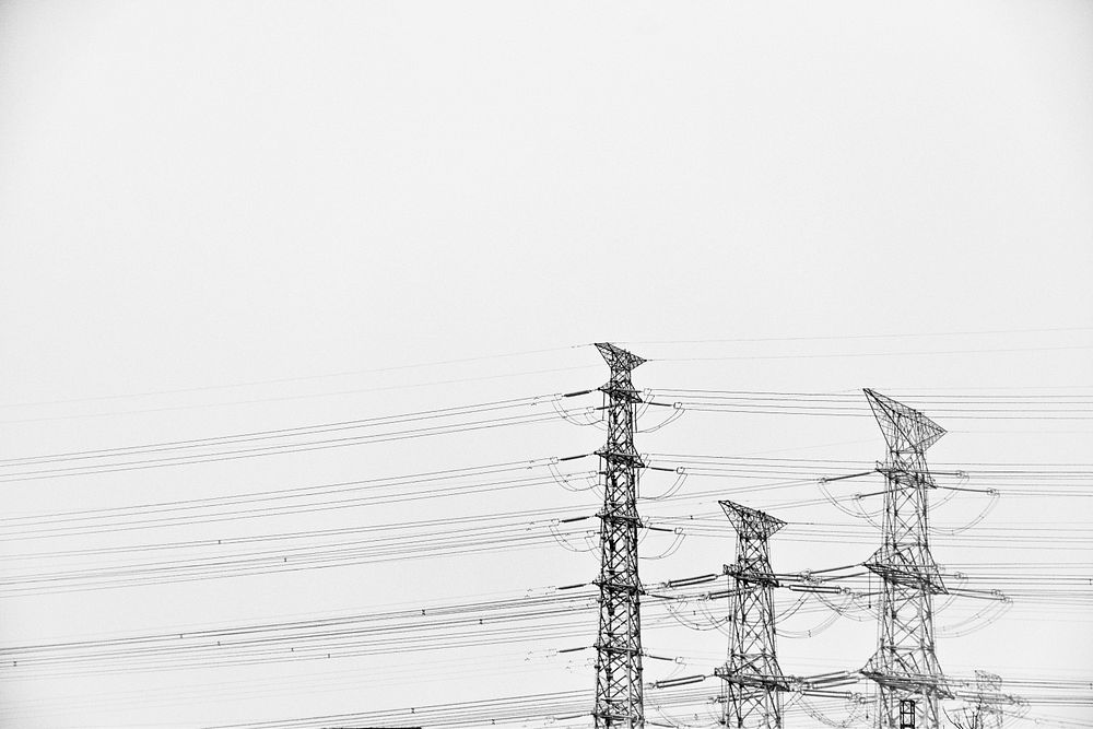Free power lines image, public domain electricity CC0 photo.
