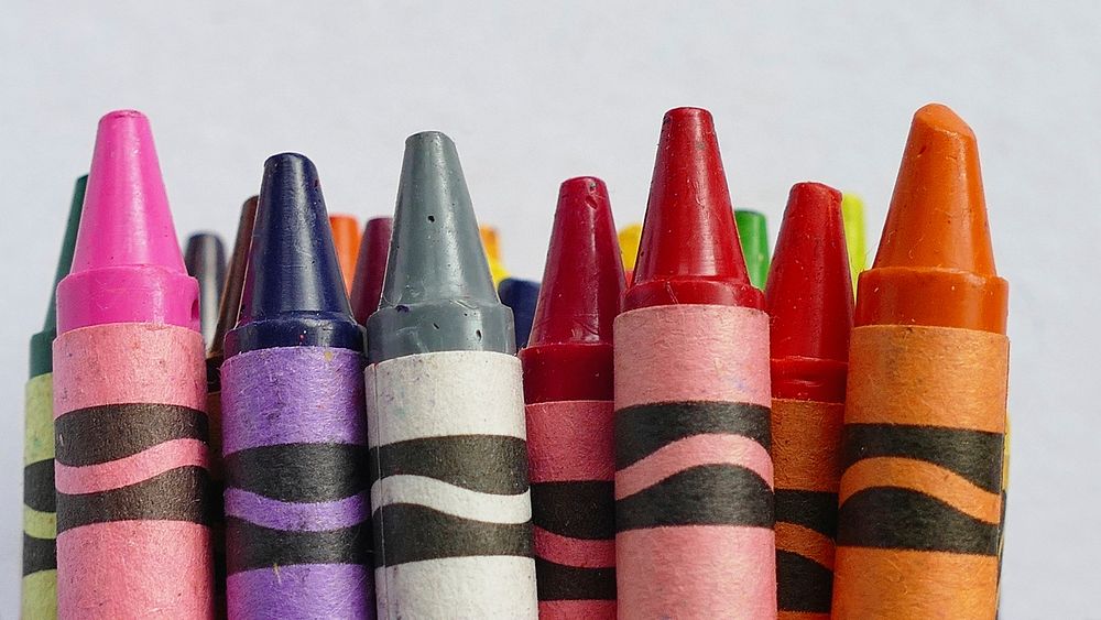 Free colorful crayons image, public domain CC0 photo.