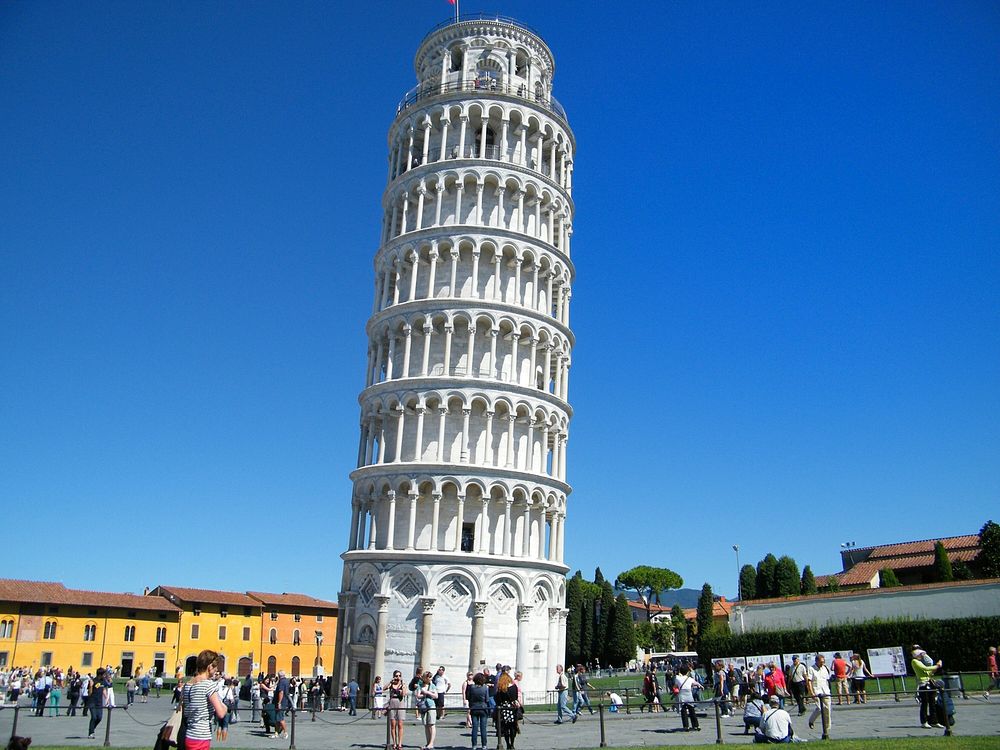Free Leaning tower of Pisa image, public domain landmark CC0 photo.
