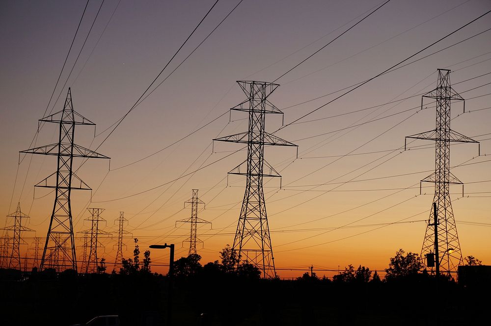 electrical towers, free public domain CC0 photo